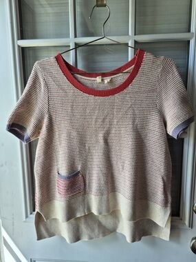 MOTH Red Cotton Knit Sweater